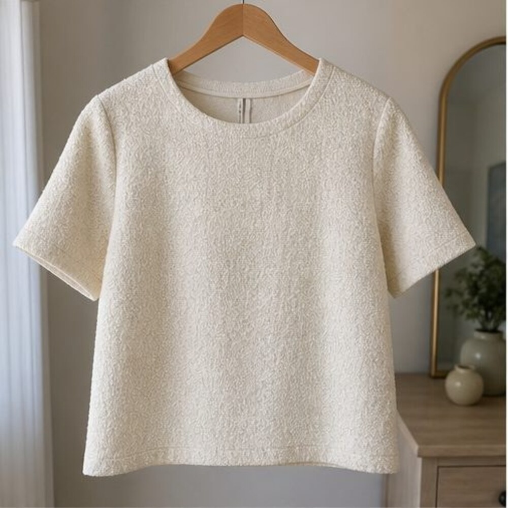 Gray Tie Neck Blouse